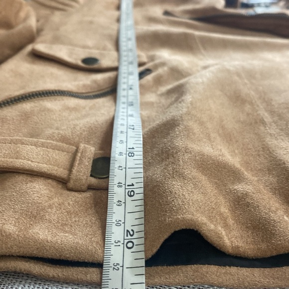 Mink Pink Faux Suede Moto Jacket size L - Picture 5 of 7